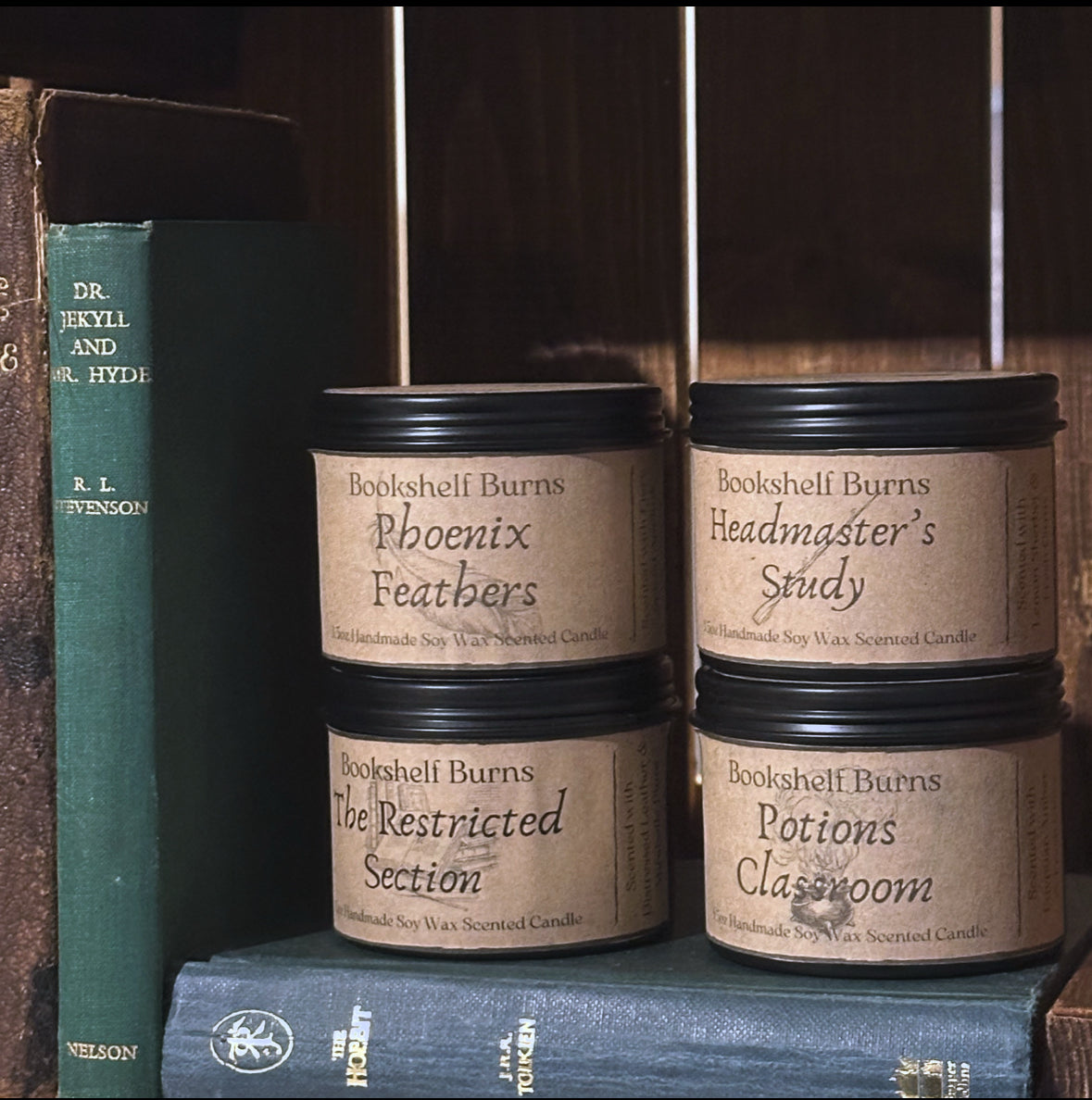 Potions Classroom - Black Amber & Clove Scented Soy Wax Candle