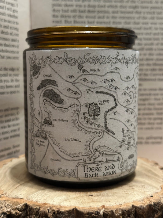 There & Back Again - Sandalwood & Vanilla Scented Soy Wax Candle