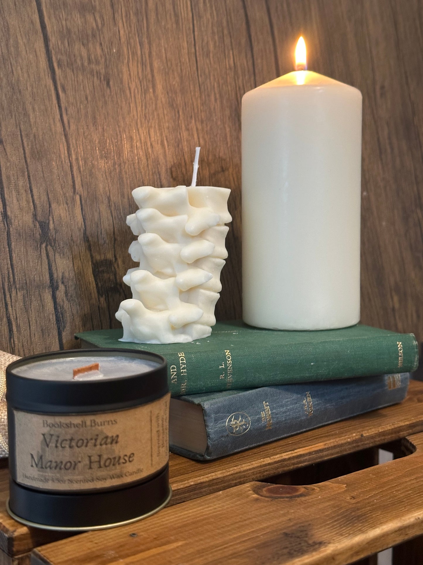 The Spine - Vertebrae Soy Wax Pillar Candle