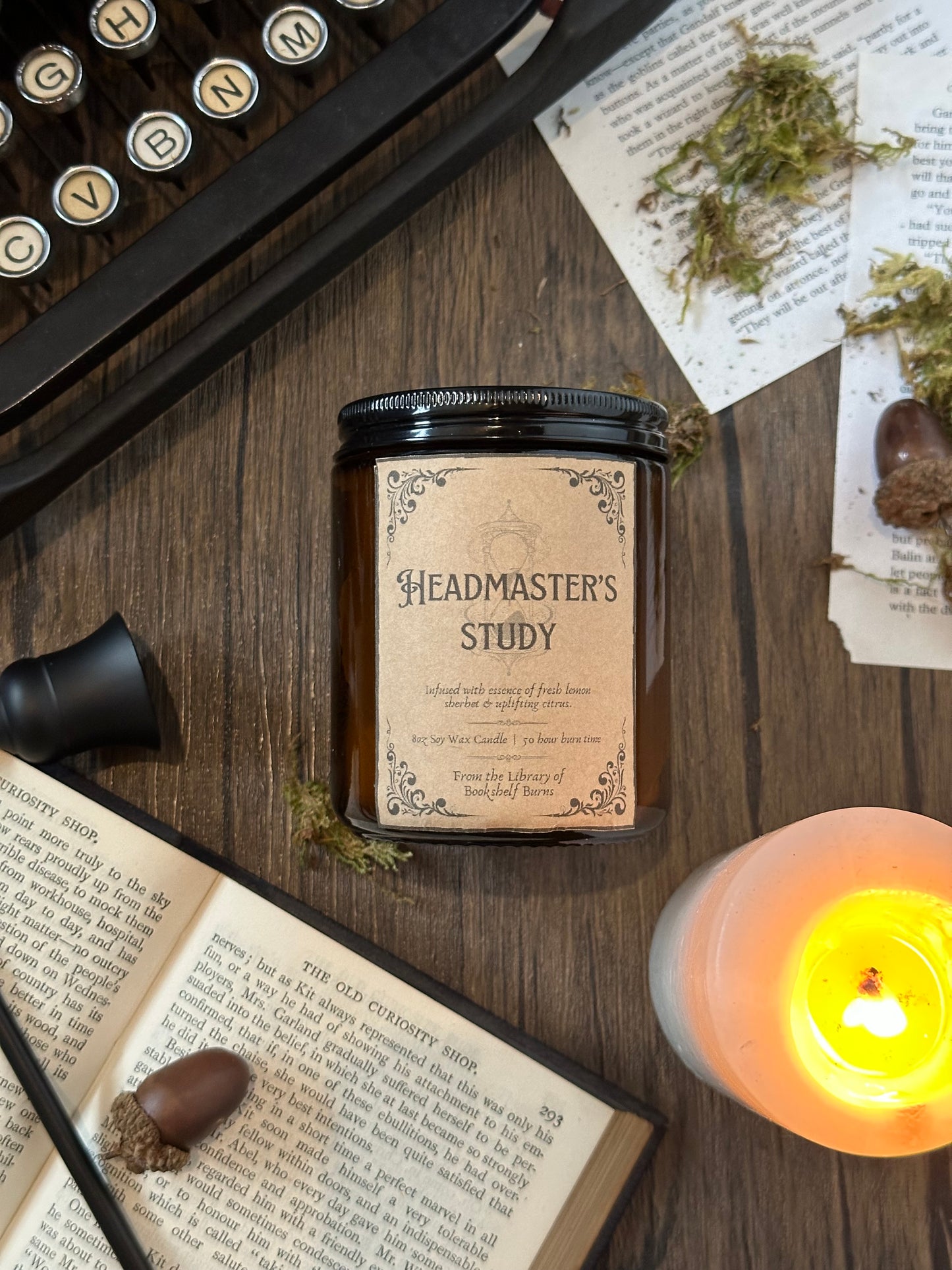 Headmaster’s Study - Sherbet Lemon Scented Soy Wax Candle