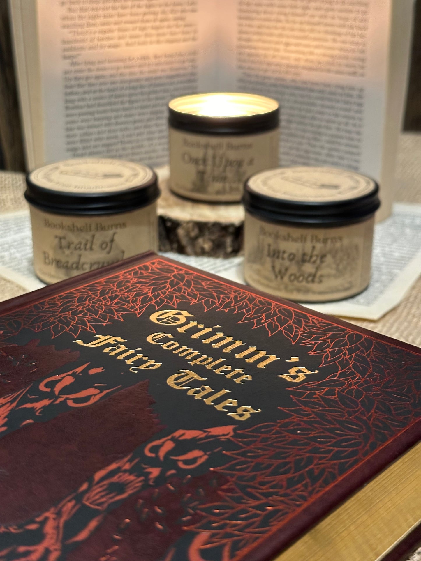Trail of Breadcrumbs- Warm Gingerbread Scented Soy Wax Candle