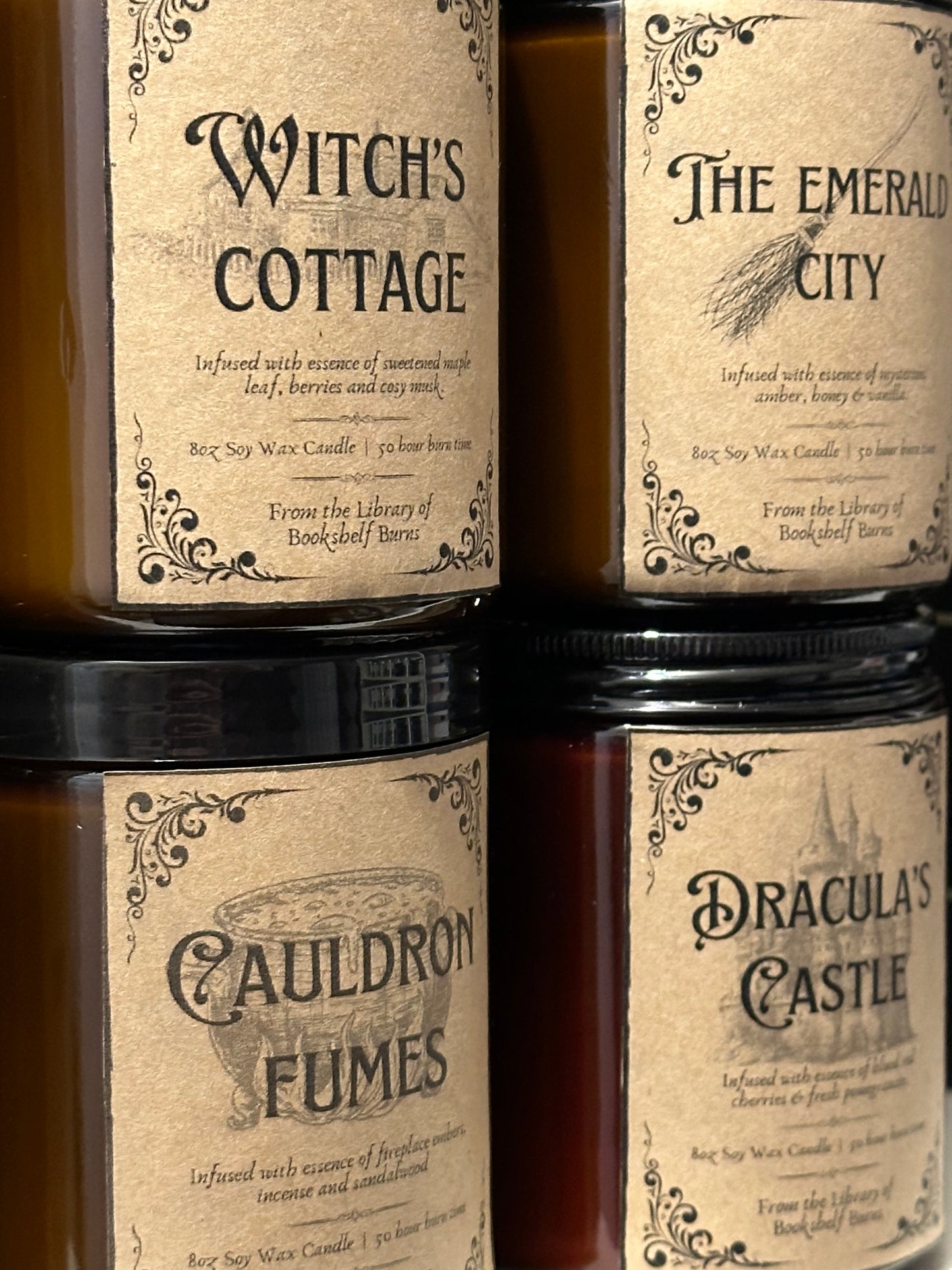 The Emerald City - Honey & Vanilla Scented Soy Wax Candle