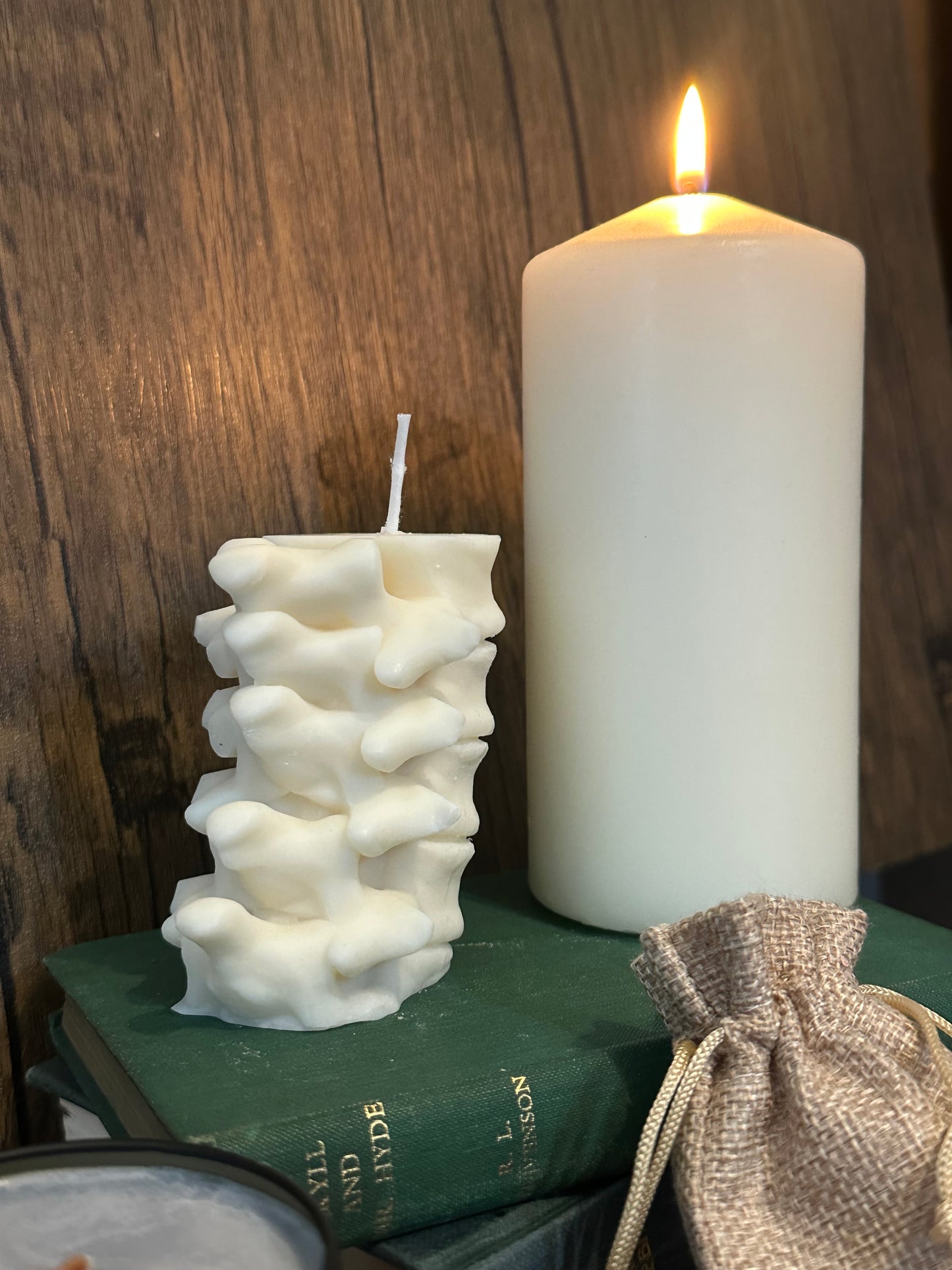 The Spine - Vertebrae Soy Wax Pillar Candle