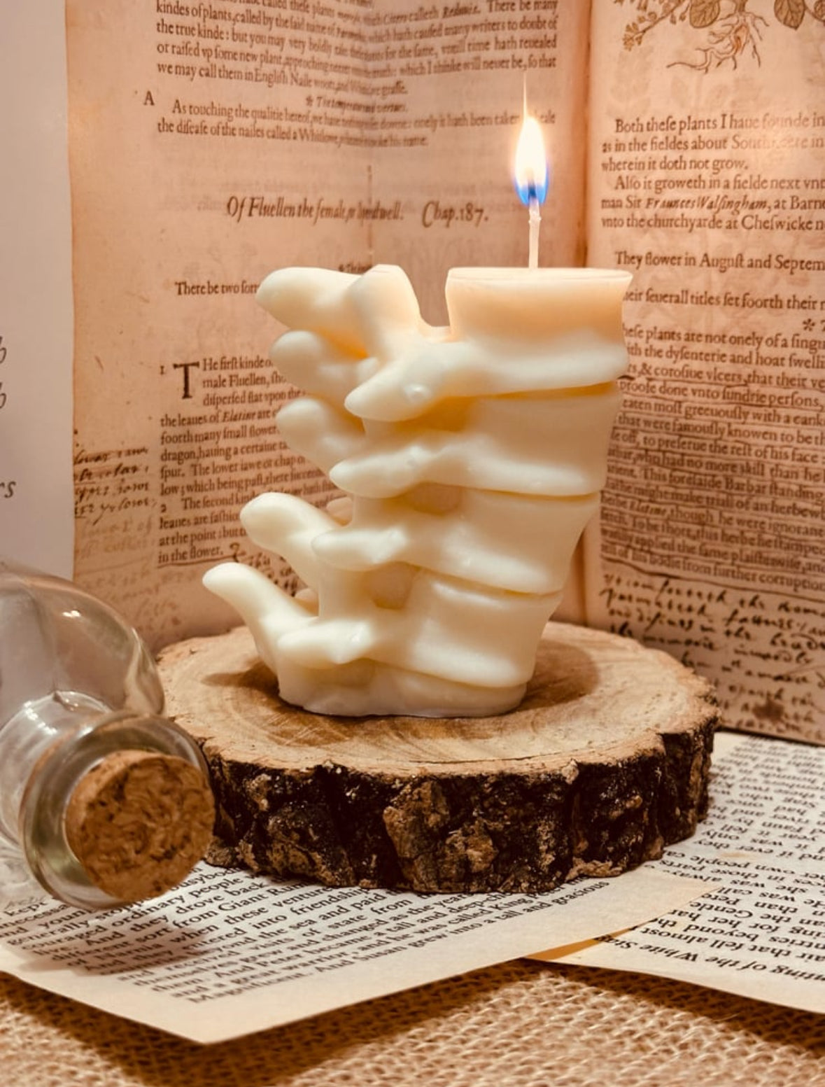 The Spine - Vertebrae Soy Wax Pillar Candle