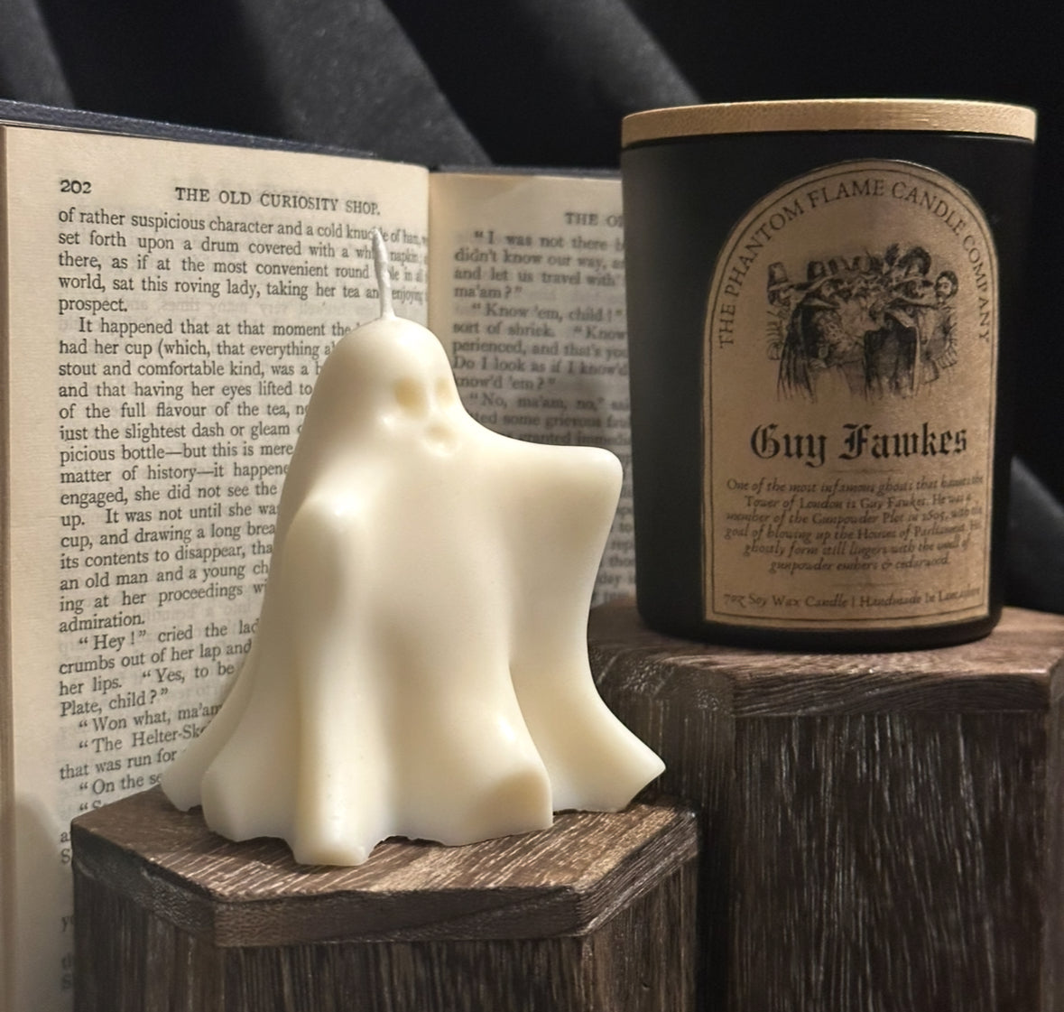 The Graveyard Guardian - Ghost Shaped Soy Wax Pillar Candle