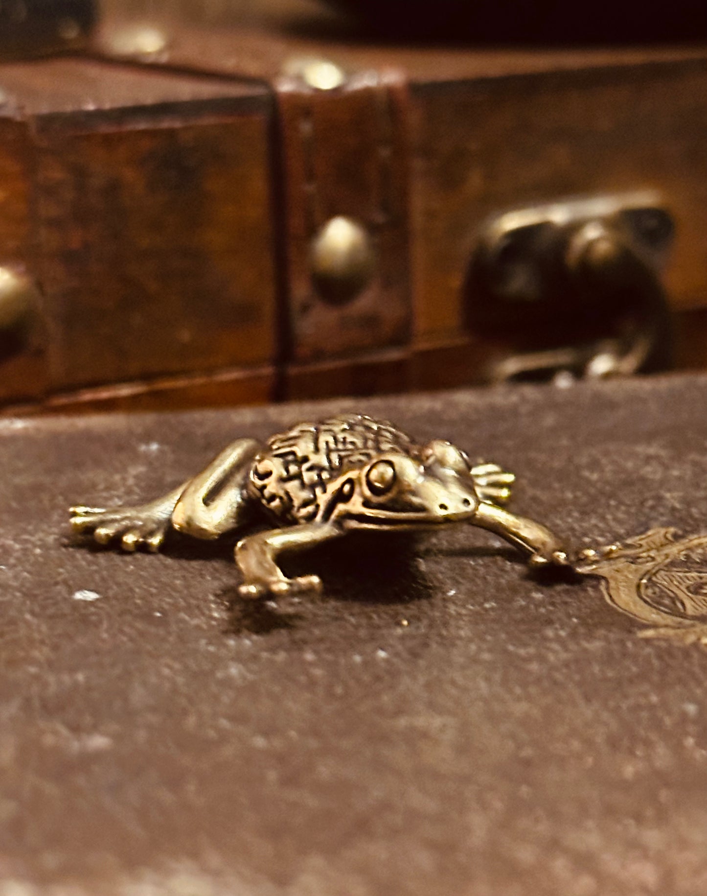 Brass Frog Decorative Ornament