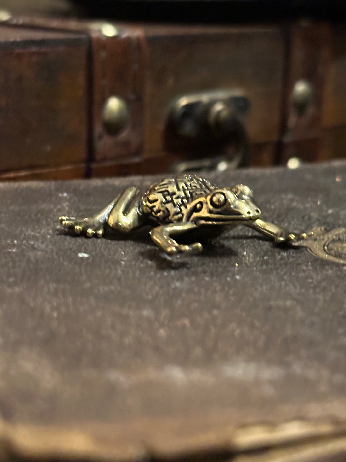 Brass Frog Decorative Ornament