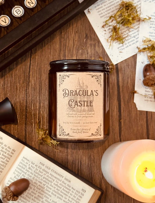 Dracula’s Castle - Black Cherry & Pomegranate Soy Wax Candle