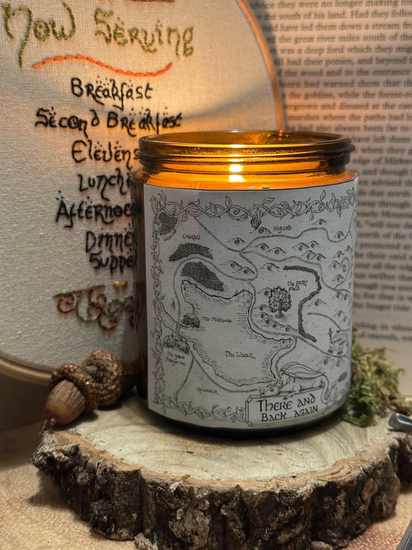 There & Back Again - Sandalwood & Vanilla Scented Soy Wax Candle