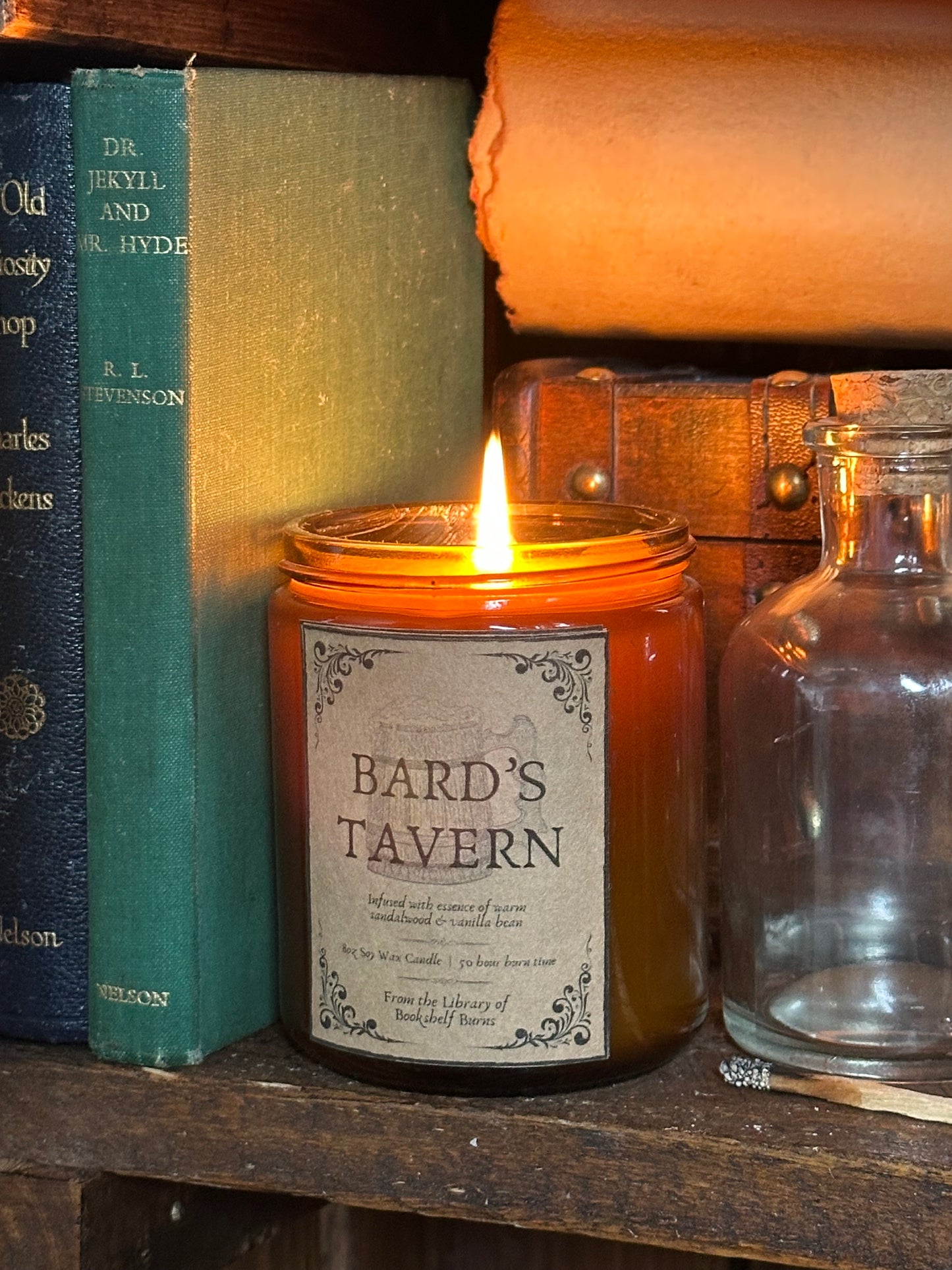 Bard’s Tavern - Sandalwood & Vanilla Scented Soy Wax Candle