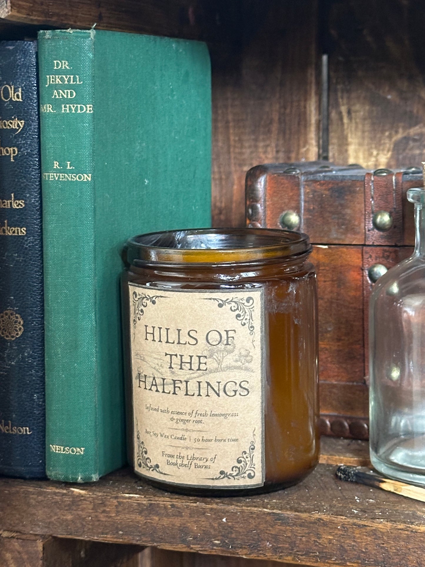 Hills of the Halflings - Lemongrass & Ginger Scented Soy Wax Candle