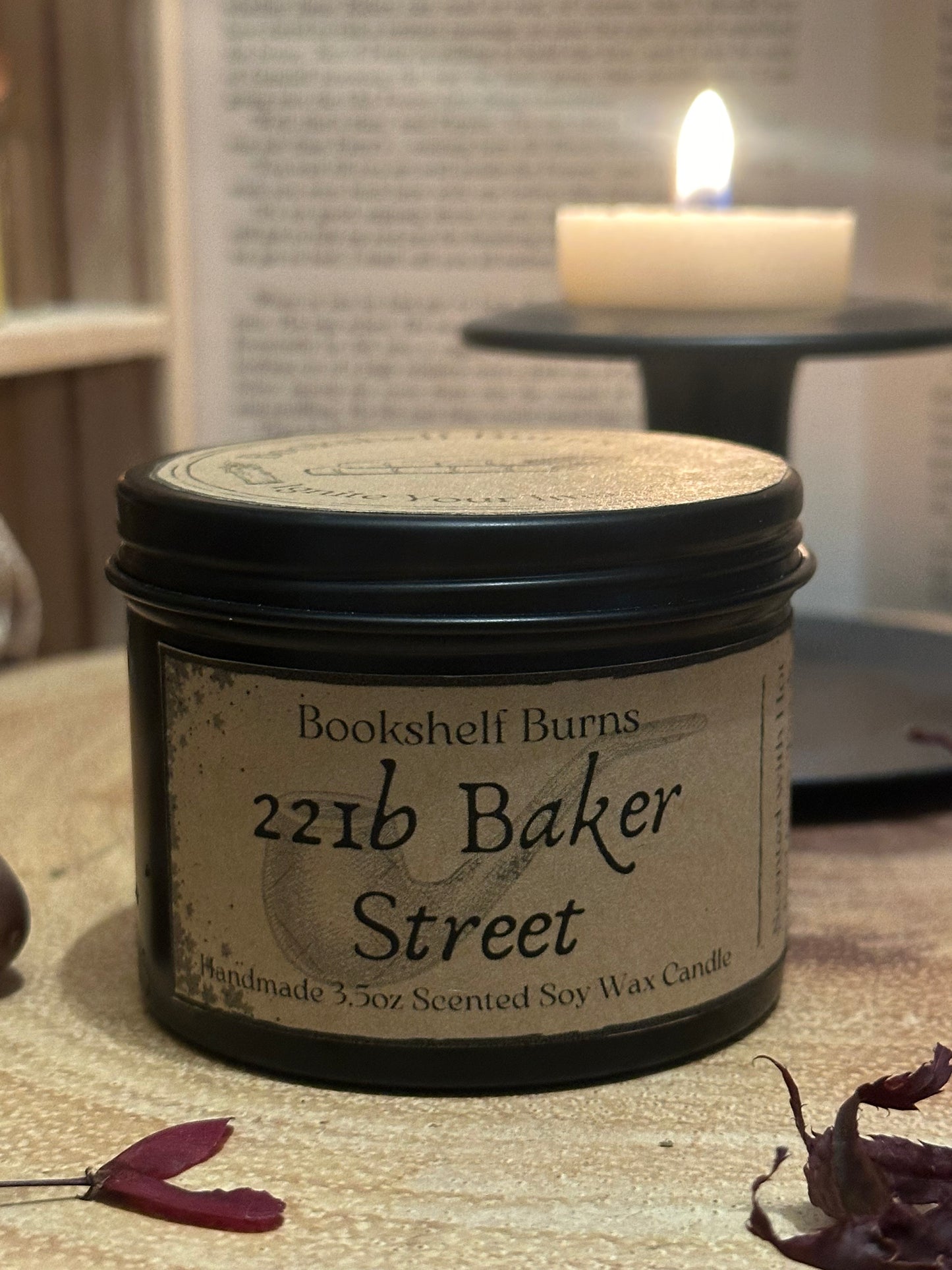 221B Baker Street - Earl Grey Tea & Jasmine Scented Soy Wax Candle