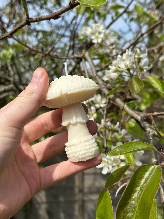The Fly Agaric - Toadstool Shaped Soy Wax Pillar Candle