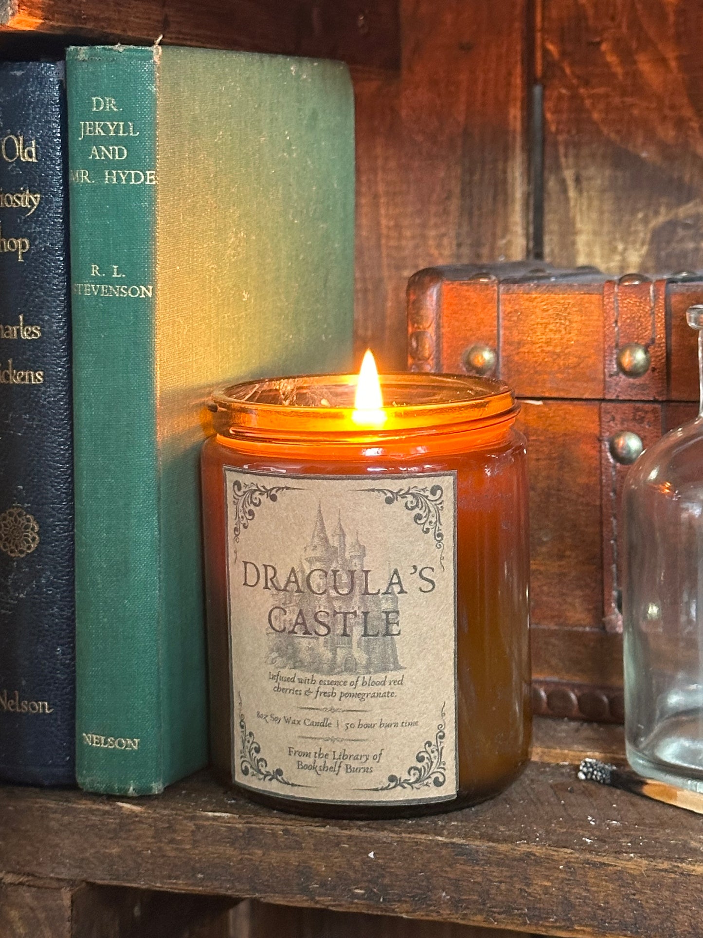 Dracula’s Castle - Black Cherry & Pomegranate Soy Wax Candle