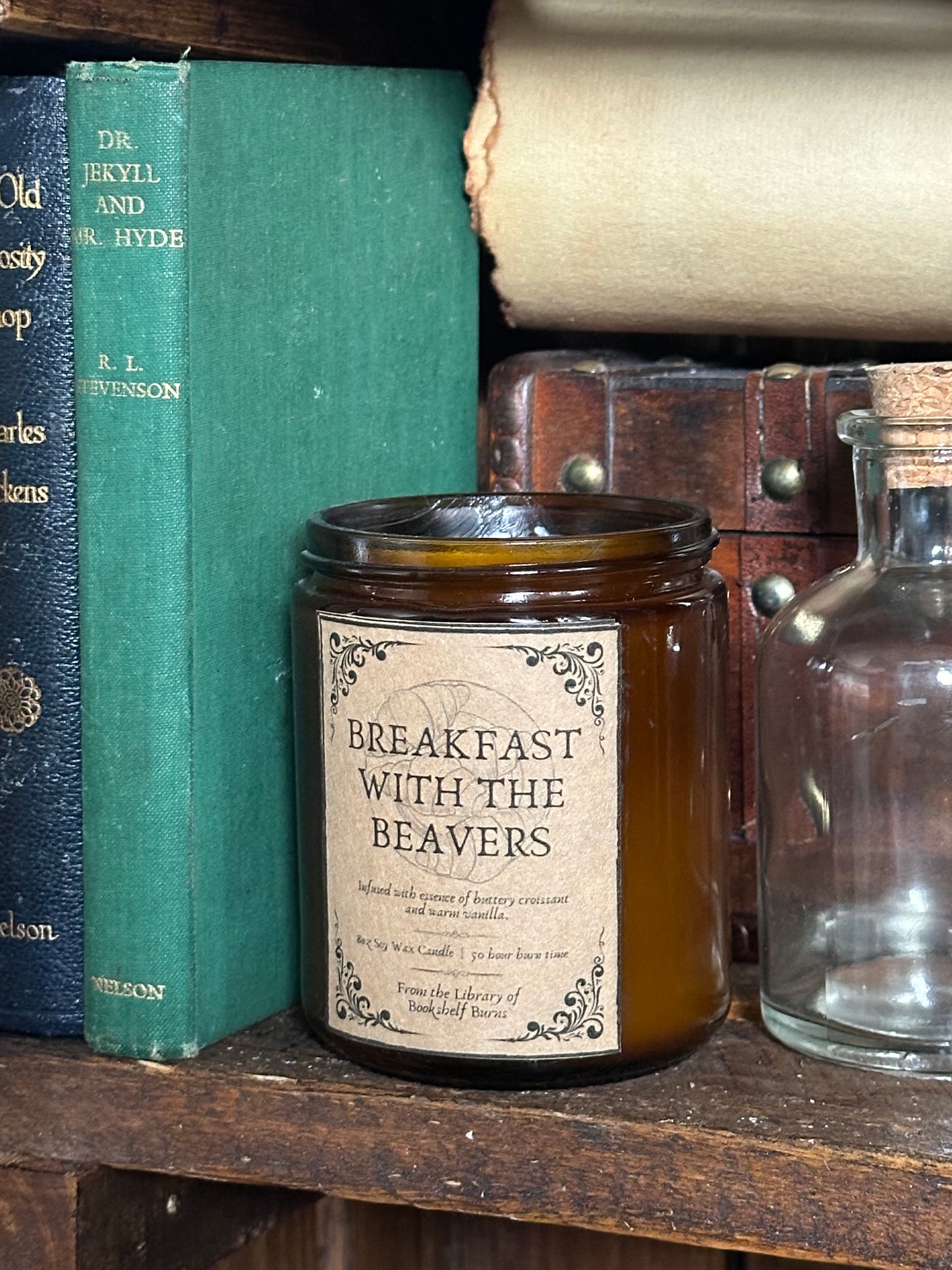 Breakfast with the Beavers - Buttery Croissant & Vanilla Scented Soy Wax Candle
