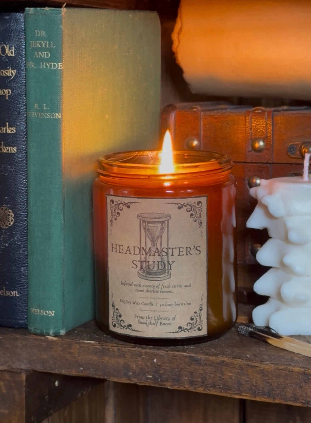 Headmaster’s Study - Sherbet Lemon Scented Soy Wax Candle