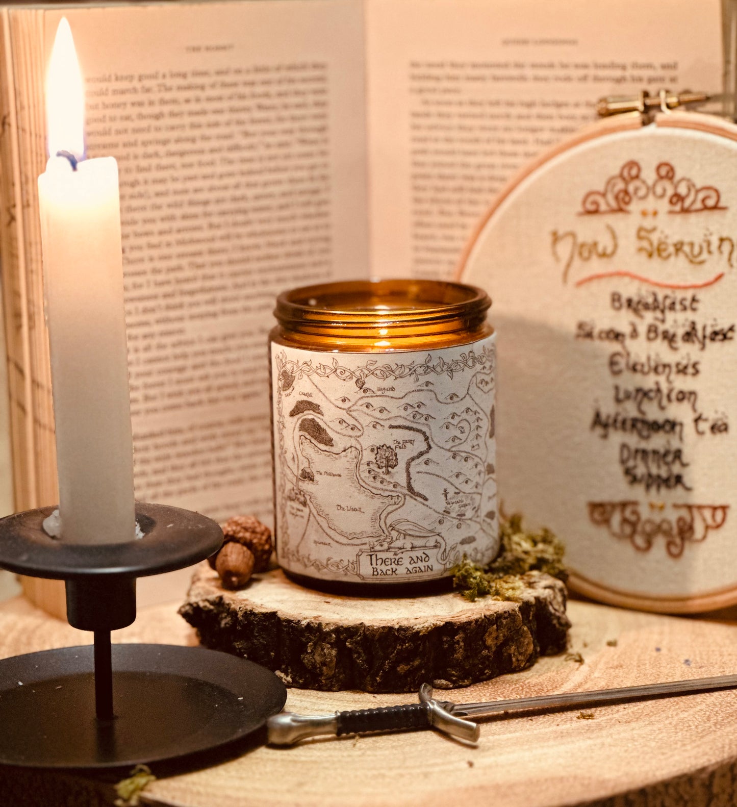There & Back Again - Sandalwood & Vanilla Scented Soy Wax Candle