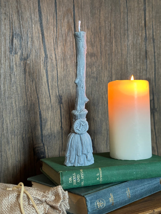 The Broomstick - Soy Wax Pillar Candle