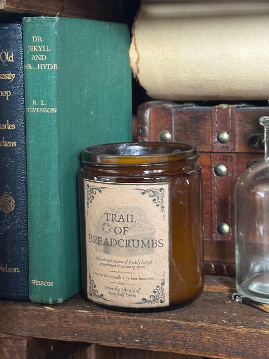 Trail of Breadcrumbs- Warm Gingerbread Scented Soy Wax Candle