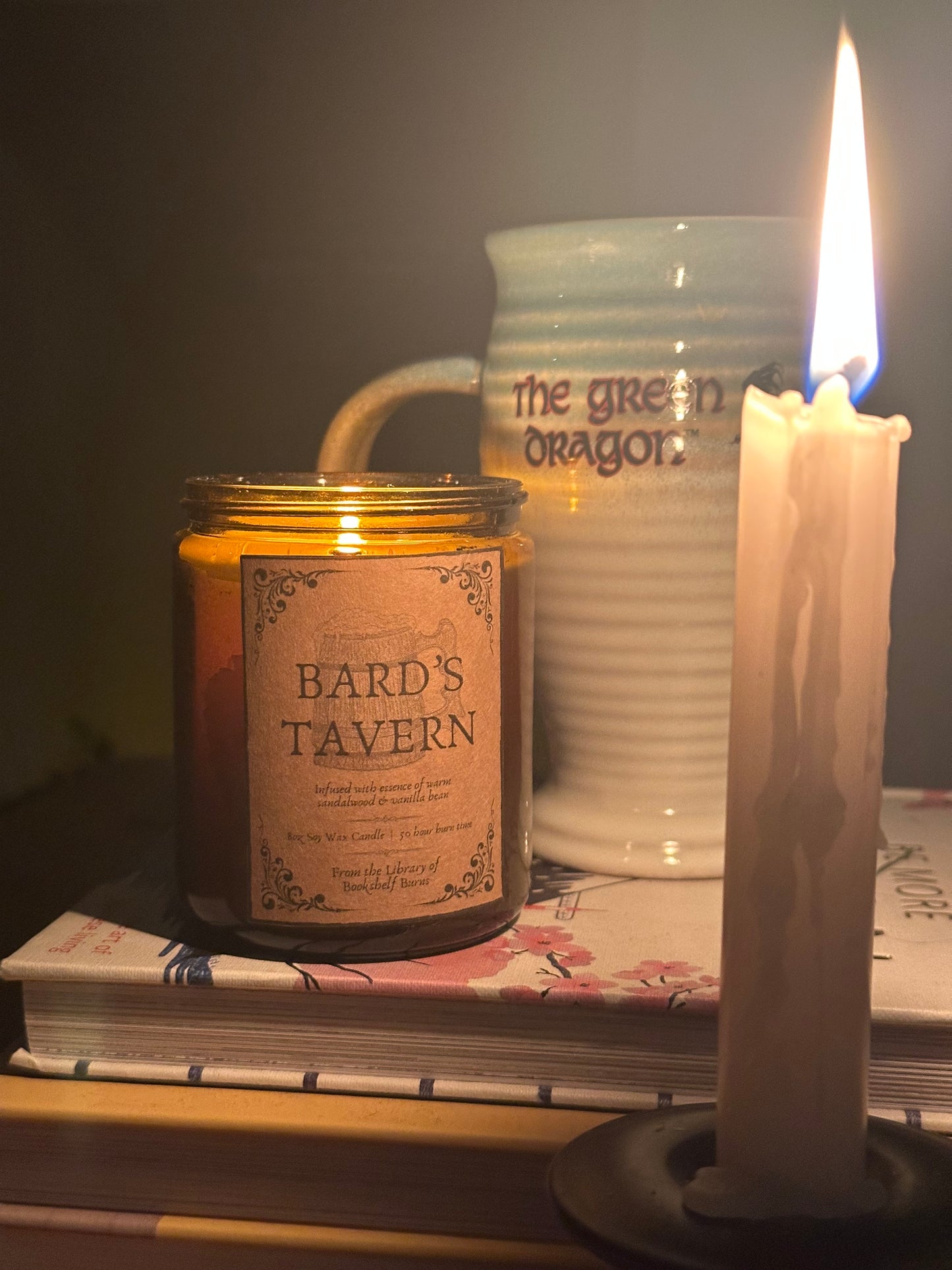 Bard’s Tavern - Sandalwood & Vanilla Scented Soy Wax Candle