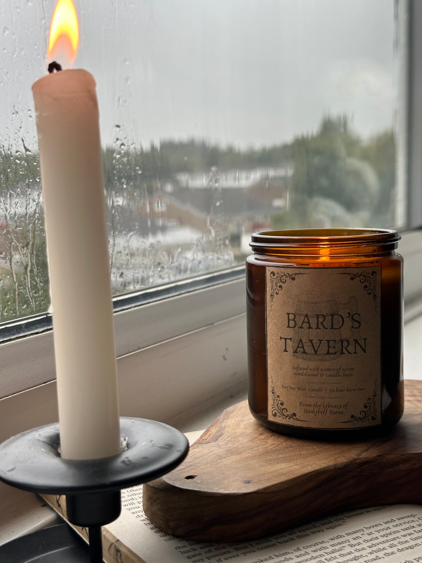 Bard’s Tavern - Sandalwood & Vanilla Scented Soy Wax Candle