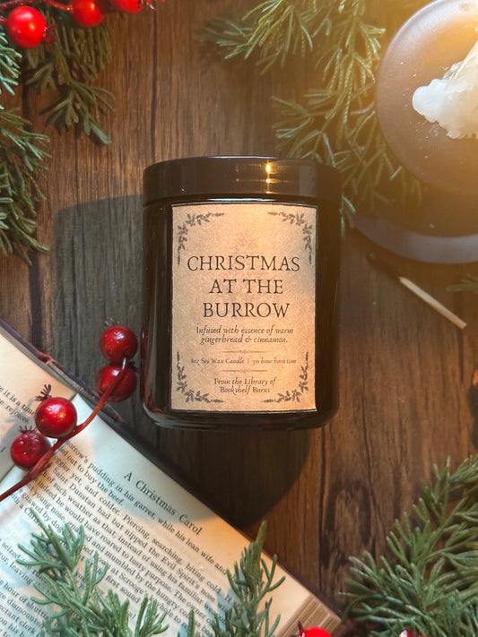 Christmas at the Burrow - Warm Gingerbread Scented Soy Wax Candle