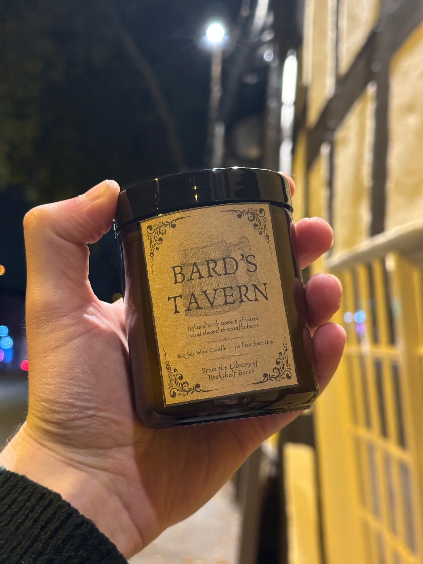 Bard’s Tavern - Sandalwood & Vanilla Scented Soy Wax Candle