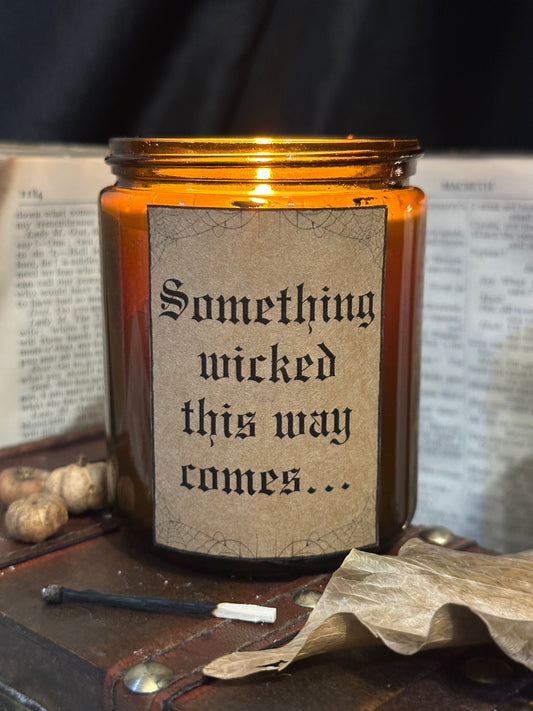 Autumnal Quote Candle - 8oz Seasonal Scented Soy Wax Candle