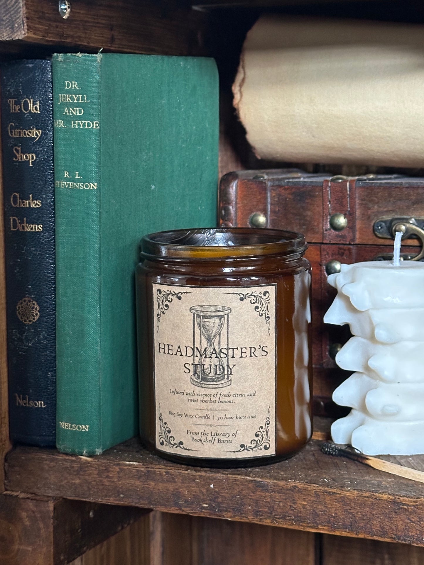 Headmaster’s Study - Sherbet Lemon Scented Soy Wax Candle