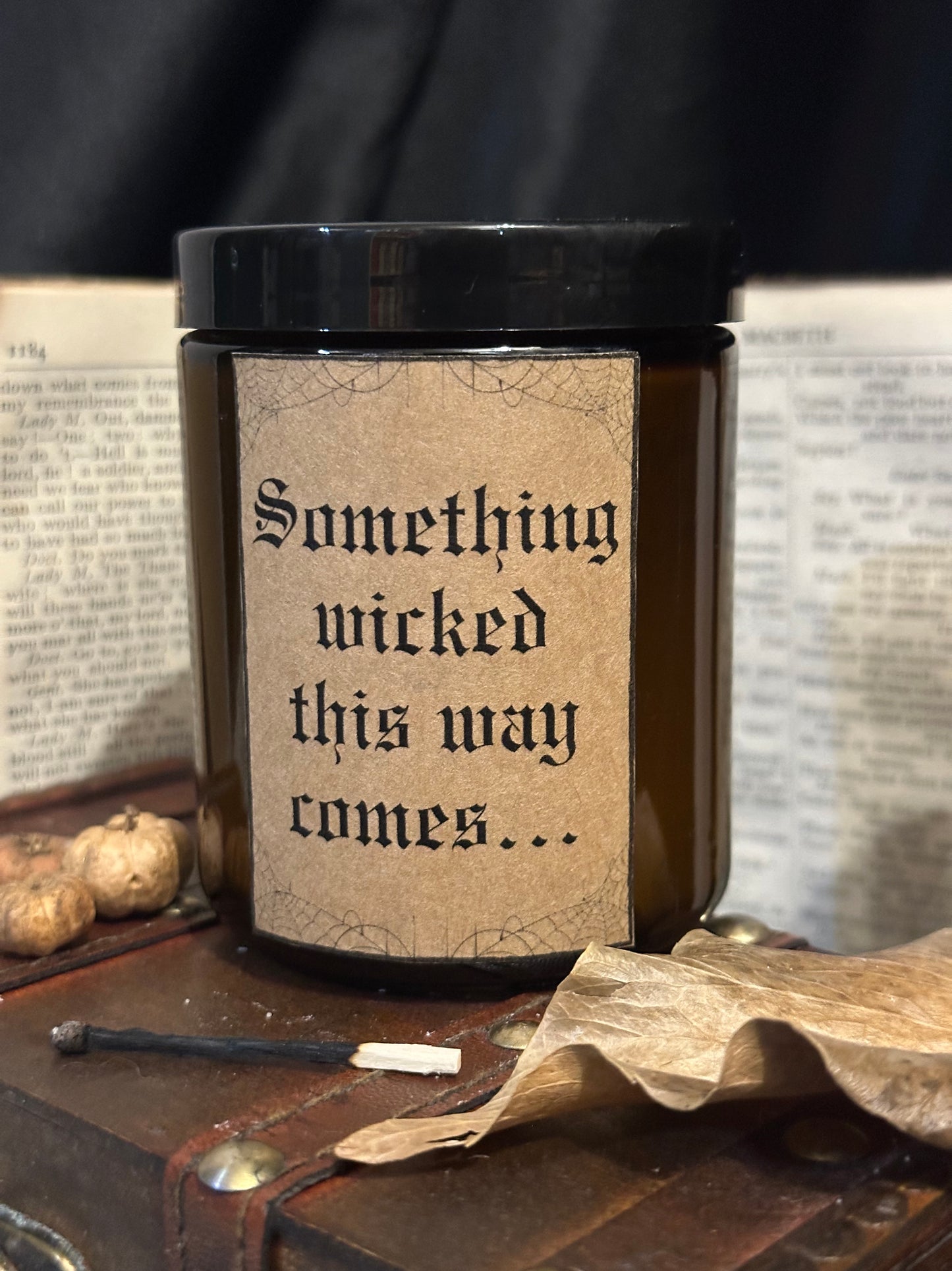 Autumnal Quote Candle - 8oz Seasonal Scented Soy Wax Candle
