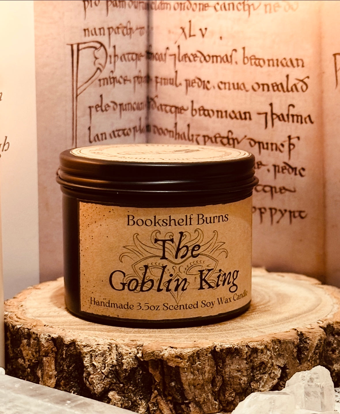 The Goblin King - Sage, Jasmine & Lavender Scented Soy Wax Candle