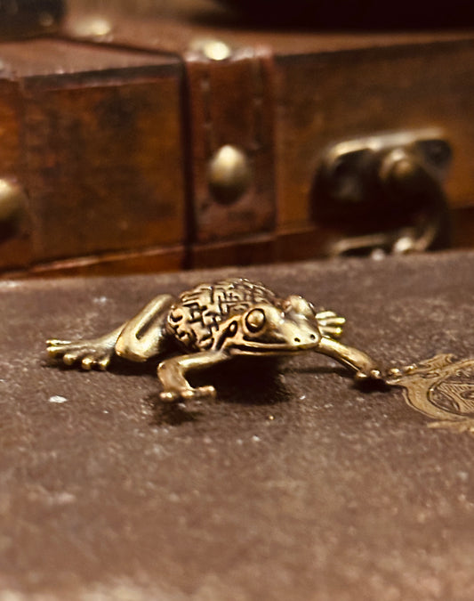 Brass Frog Decorative Ornament