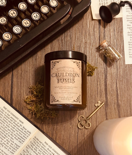 Cauldron Fumes - Crackling Log Fire & Cedarwood Soy Wax Candle